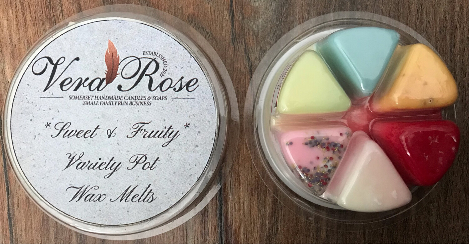 Sweet &amp; Fruity Sample Soy Wax Melt Pot