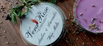 Amber &amp; Lavender Soy Wax Melt Pot