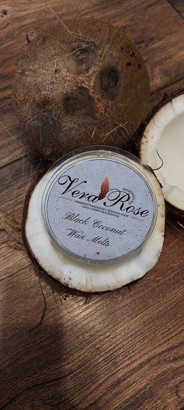 Black Coconut Soy Wax Melt Pot