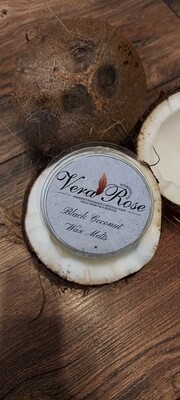 Black Coconut Soy Wax Melt Pot