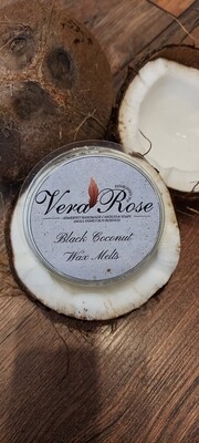 Black Coconut Soy Wax Melt Pot