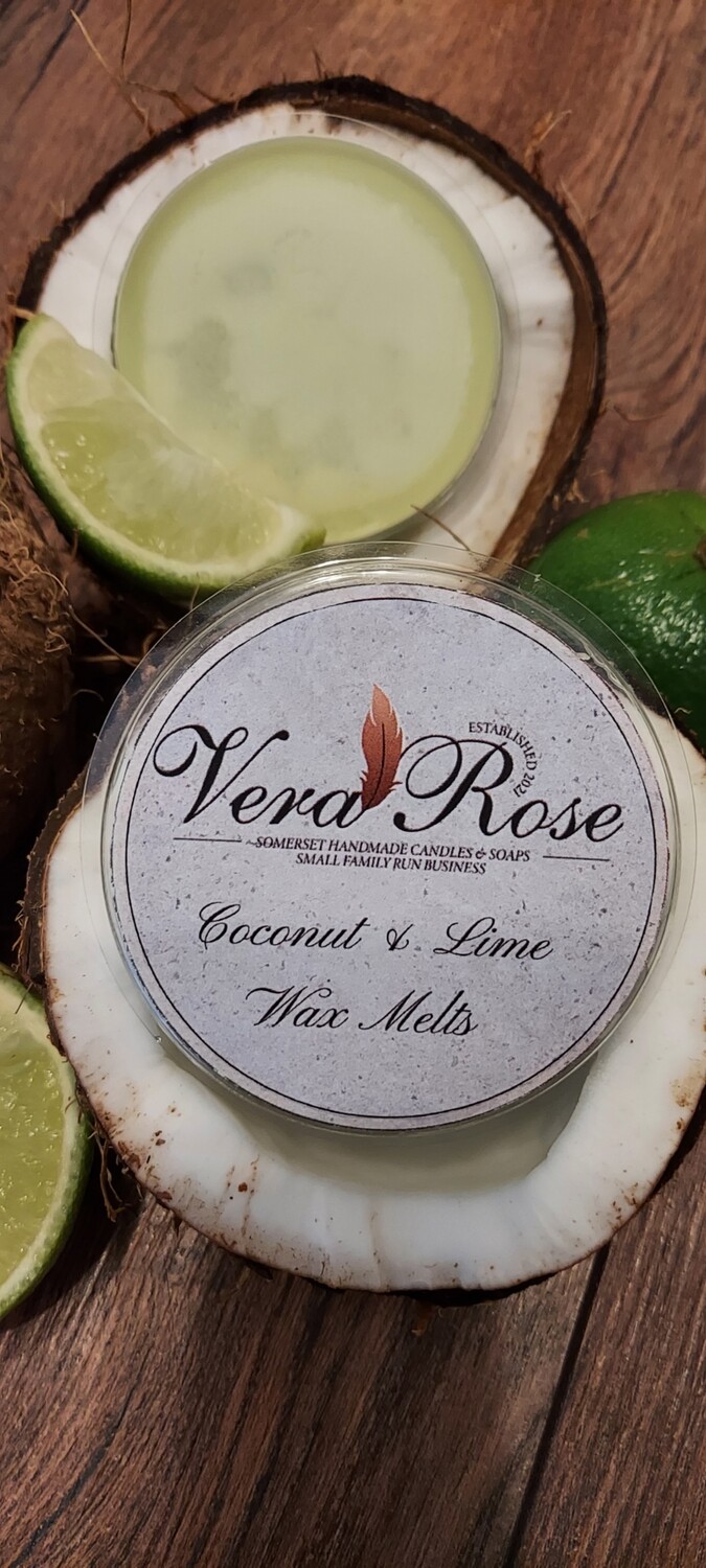 Coconut &amp; Lime Soy Wax Melt Pot