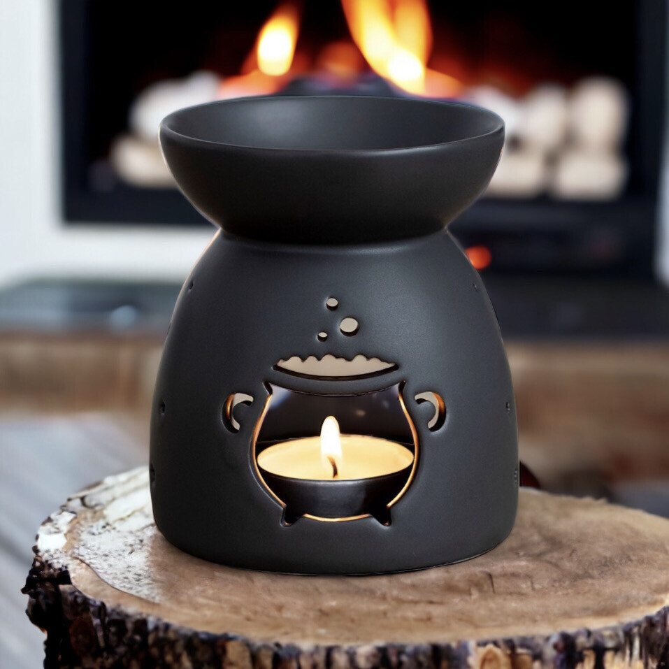 Cauldron Cut Out Design Burner - Moon &amp; Stars Range