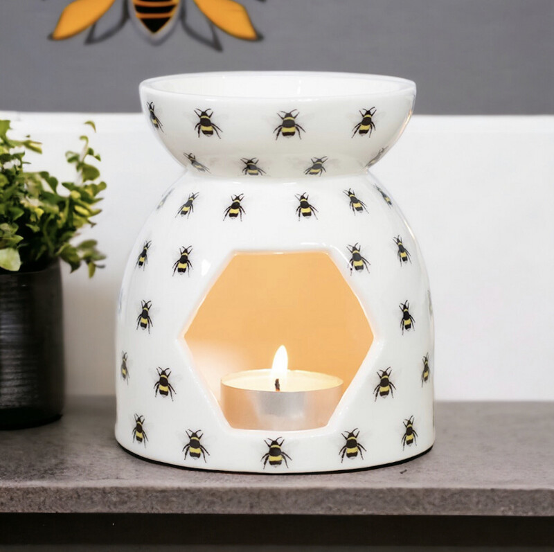 Bee Printed Oil/ Wax Burner
