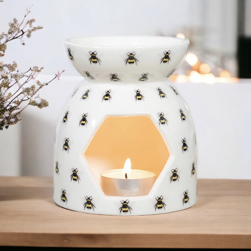 Bee Printed Oil/ Wax Burner