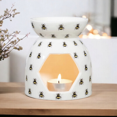 Bee Printed Oil/ Wax Burner