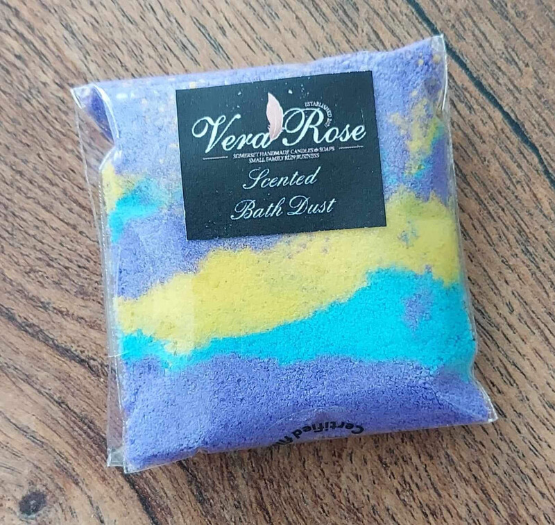 “Gorgeous Galaxy” Coloured Bath Dust - Candy Floss Scented (1 Bag)