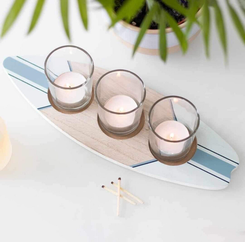Surfboard Trio Tealight Holder
