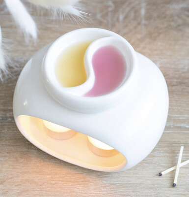 Double Tea Light Oil/ Wax Burner