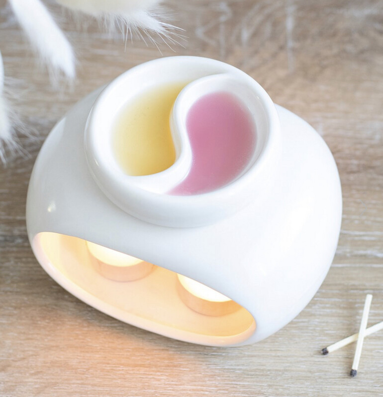 Double Tea Light Oil/ Wax Burner