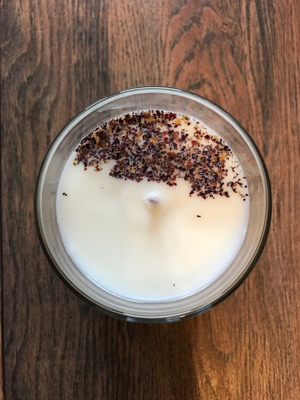 Rose scented Candle