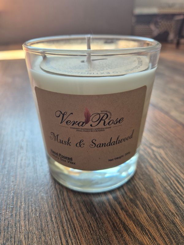 Musk &amp; Sandalwood Candle