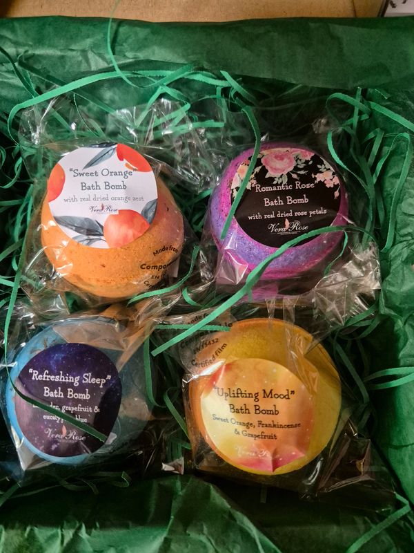 Bath Bomb Variety Gift Box (prices Start At 3 Bath Bombs)