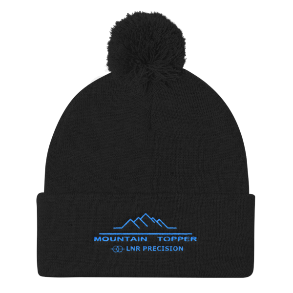 Pom Pom Knit Cap, Color: Black