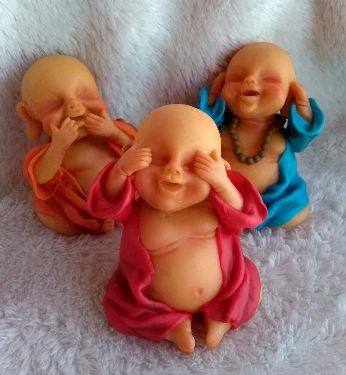 Set 3 Buda Sonriente