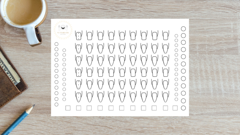 Acrylic Practice Template