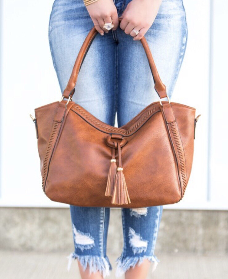 Cowgirl Envy Purse, COLOR: COGNAC