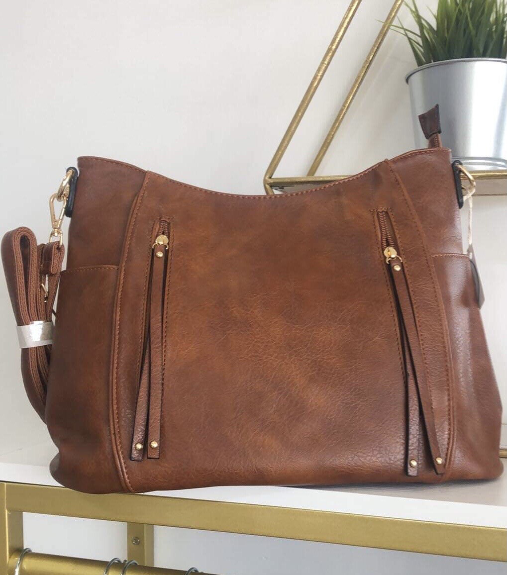 Autumn Purse, COLOR: COGNAC