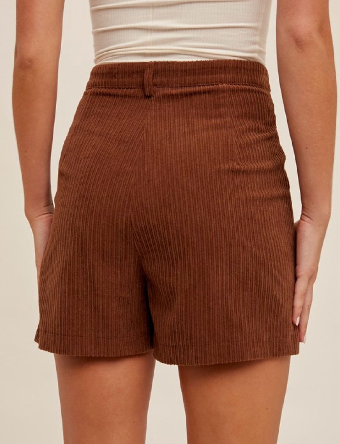 Camel Corduroy Short