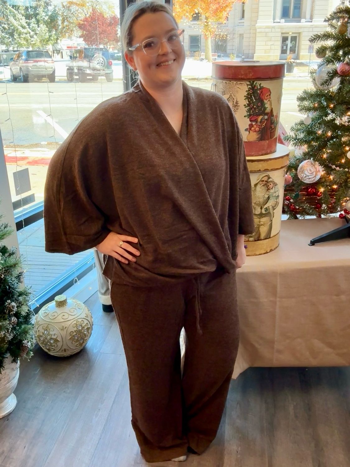 Ultrasoft Loose Fit Chocolate Lounge Set