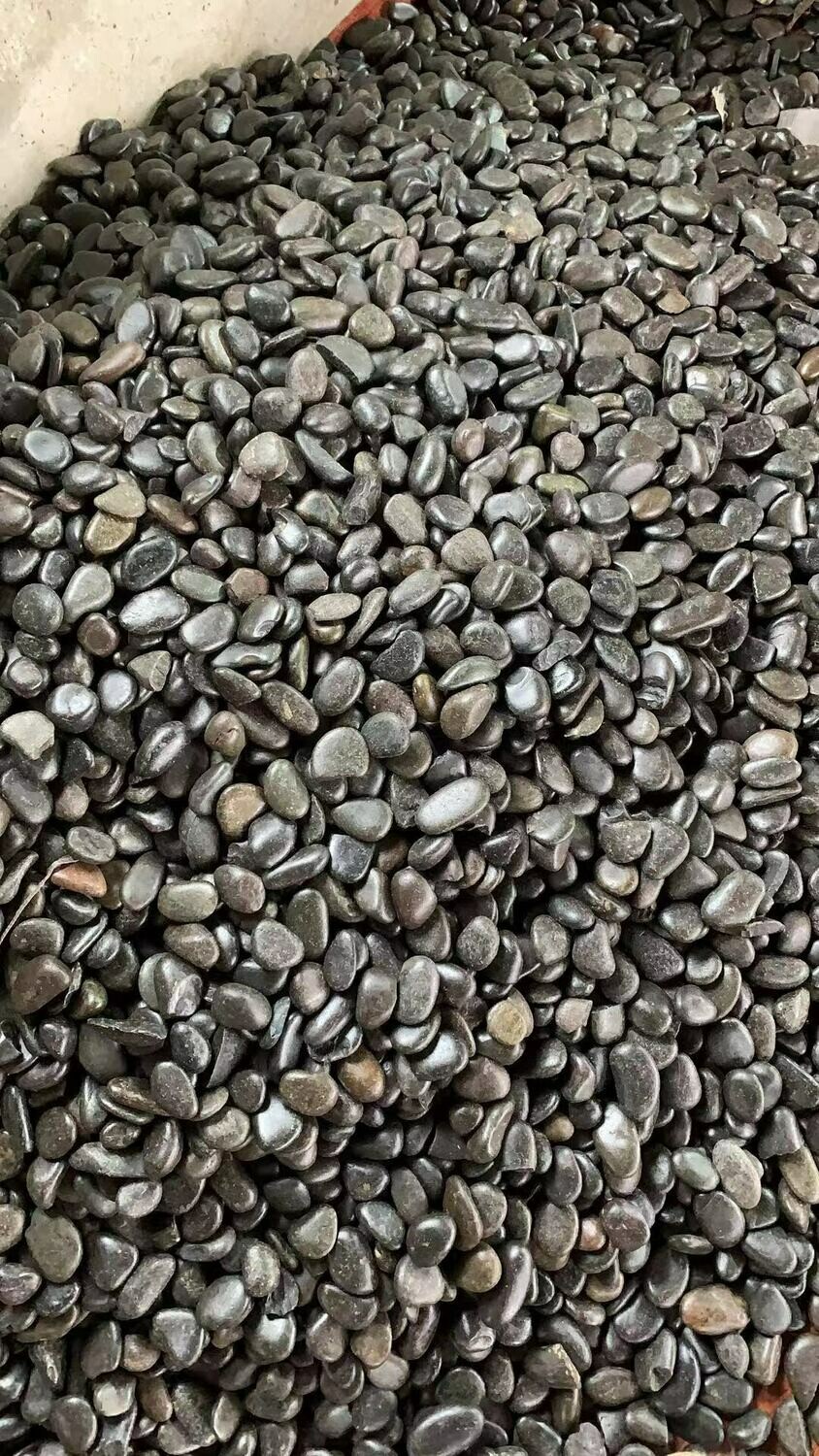 Black cobblestone - matte /flat treated surface