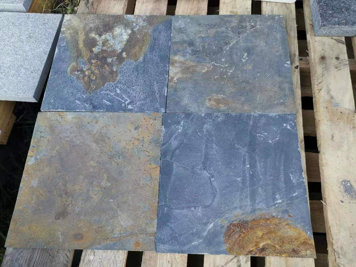 Natural Mix Colored Slate Tile 300x300x15