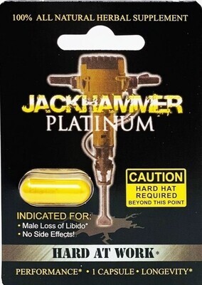 JackHammer Platinum 3 male enhancement pills plus 1 pill for women