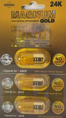 Magnum 24 K gold enhancement pill for men