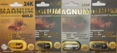 magnum 24k, 250k, 350k, 989898 enhancement capsules for male sexual wellness