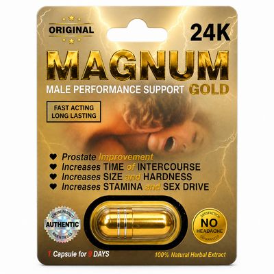Magnum 24K Gold Capsules (4 Count) – Premium Herbal Wellness Support