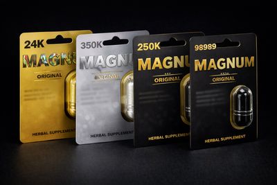 multiple Magnum supplement boxes energy and stamina support capsules
