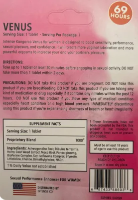 kangaroo Venus sex pills for female description