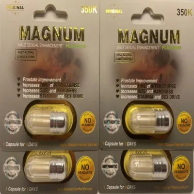 Magnum 350K Platinum vitality capsules product front image