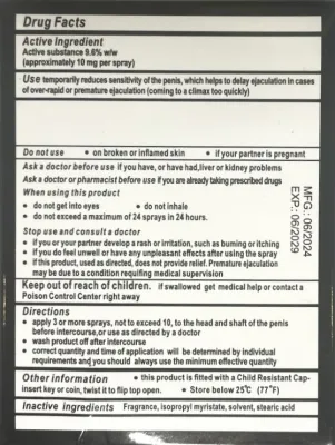 Stud 100 Male Delay Spray  description