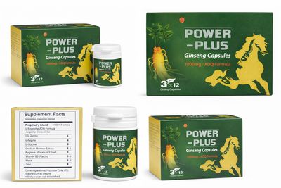 Power Plus Ginseng Capsules – Herbal Supplement (3 Count)