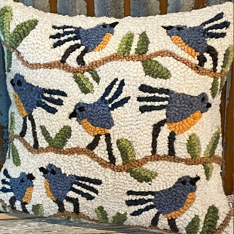 Bluebirds Pillow