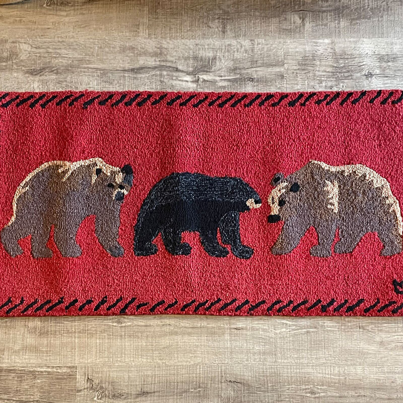 Mixed Bears Accent Rug