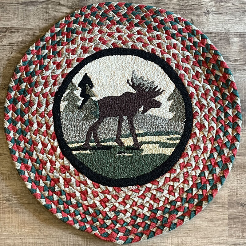 Wild Moose Braided Accent Rug