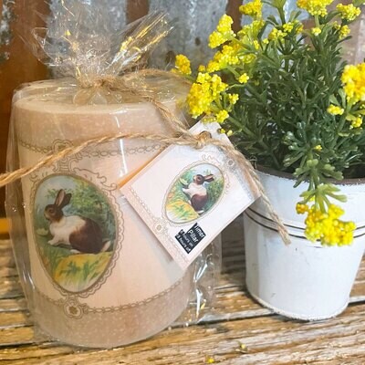 Brown & White Bunny - 4 Inch