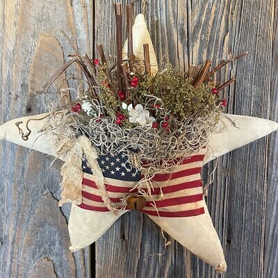 Star with Flag Pocket