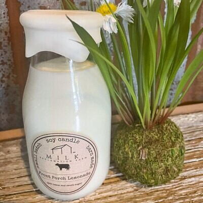 Front Porch Lemonade - Milk Bottle Candle