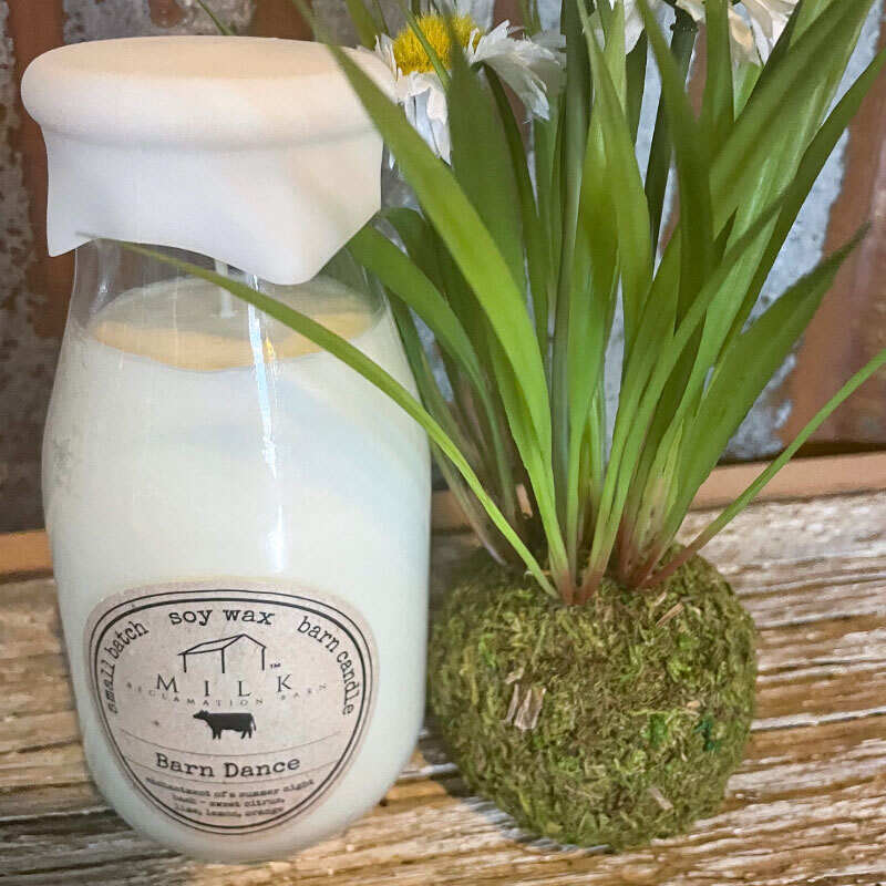 Barn Dance - Milk Bottle Candle