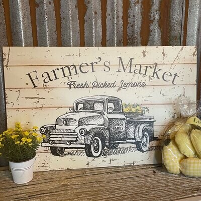 Farmers Market Sign