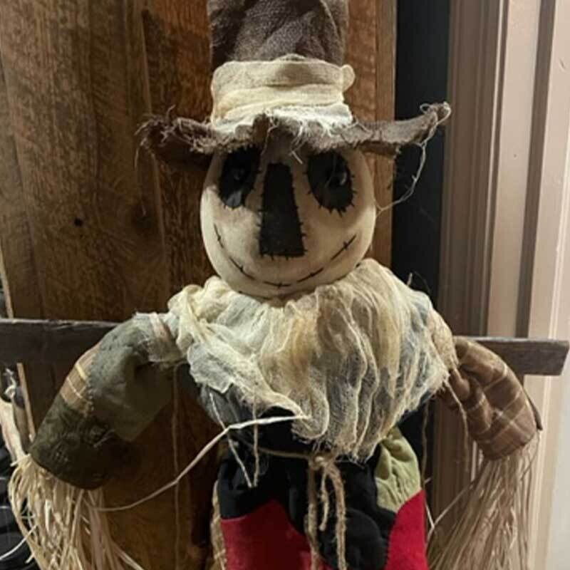 Scarecrow with Quilted Coat