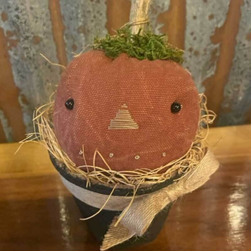 Pumpkin Pot with Bow
