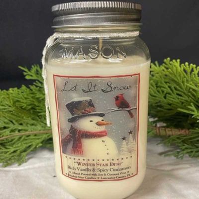 Winter Star Dust Candle