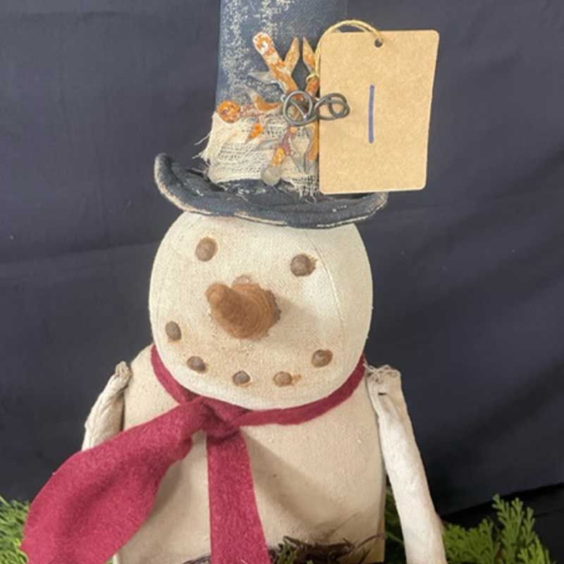 Snowman with Wreath