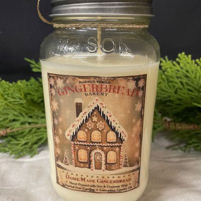 Home Made Gingerbread Candle