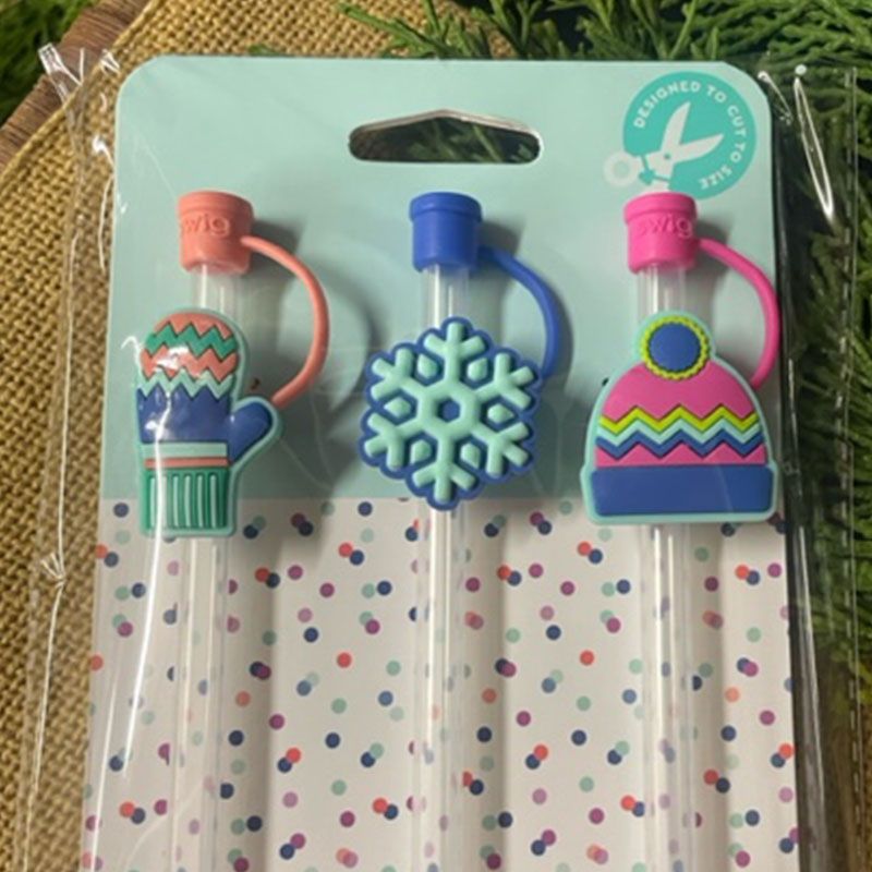 Snow Day - Straw Toppers