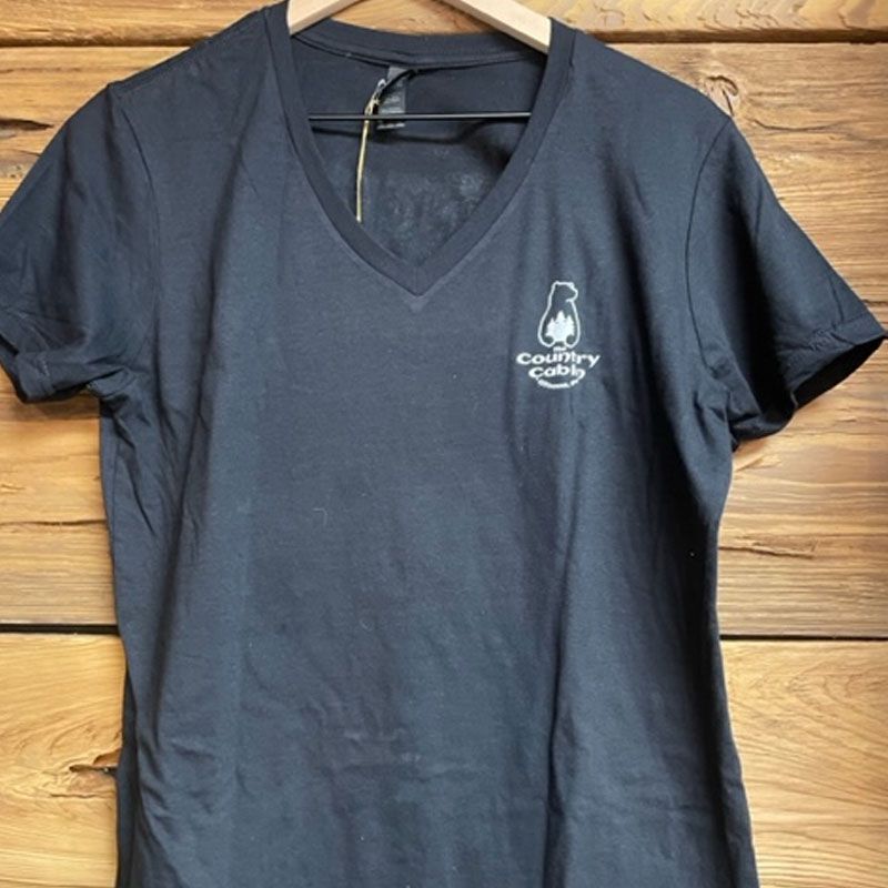 V Neck Black